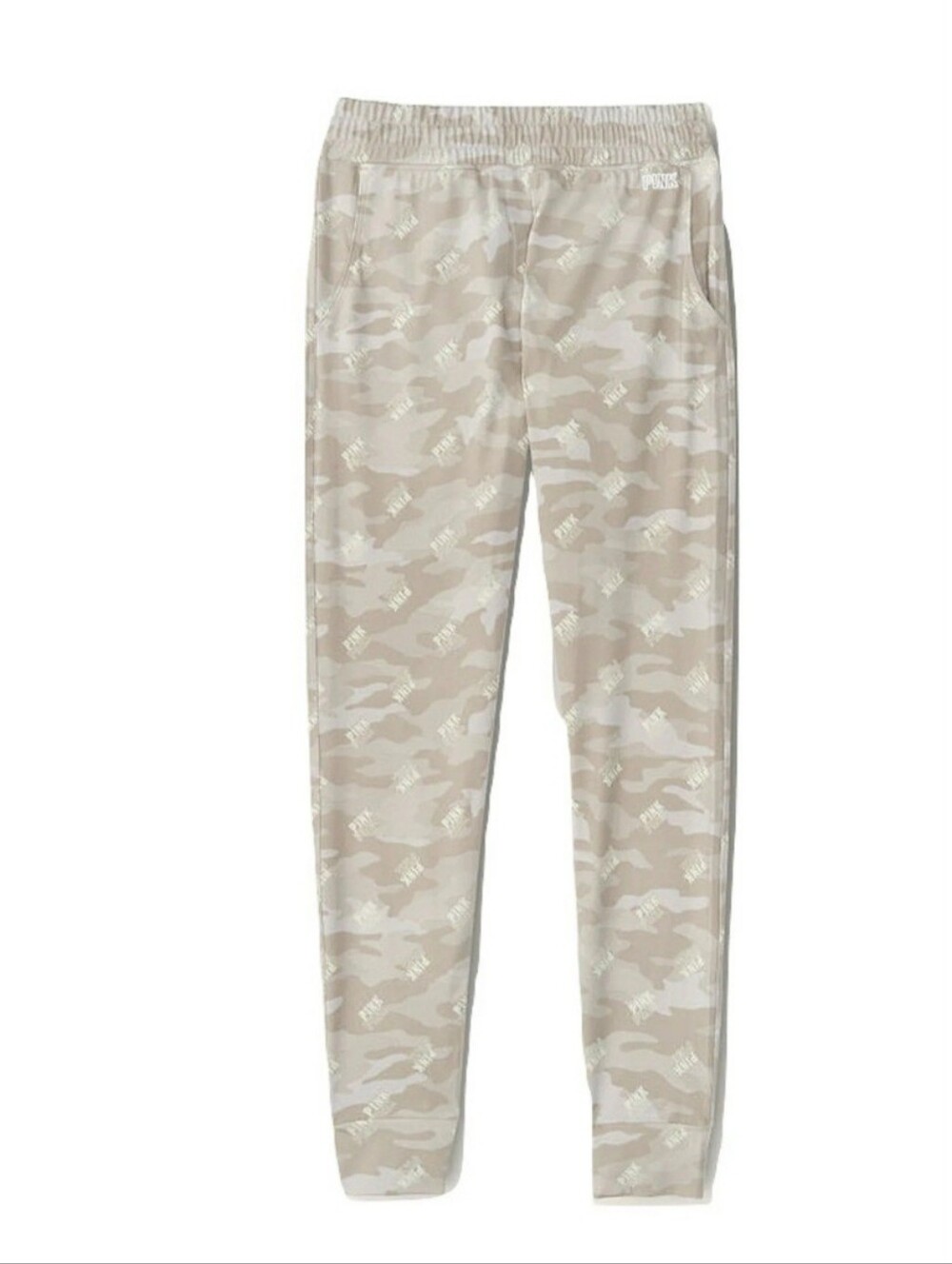 Victoria's Secret Pink Active Ultimate High Waist Grey Logo Camo jogger pants